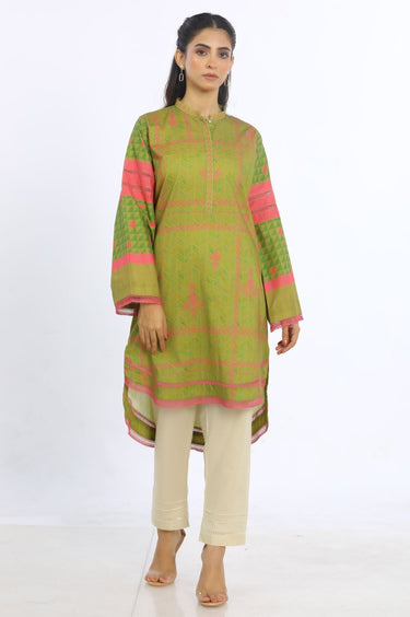 1 Pc Printed Cambric Stitched Shirt - Prime Point Store