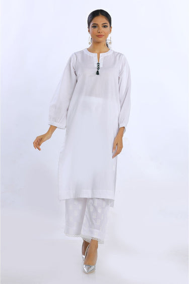1 Pc Solid Cambric Stitched Shirt - Prime Point Store