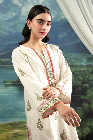 2 Pc Block Printed Cambric Stitched Suit - Prime Point Store
