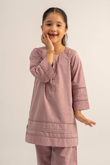 2 Pc Cotton Lawn Dyed Suit For Girl - Prime Point Store
