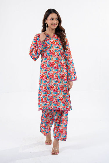 2 Pc Cotton Lawn Printed Stitched Suit - Prime Point Store