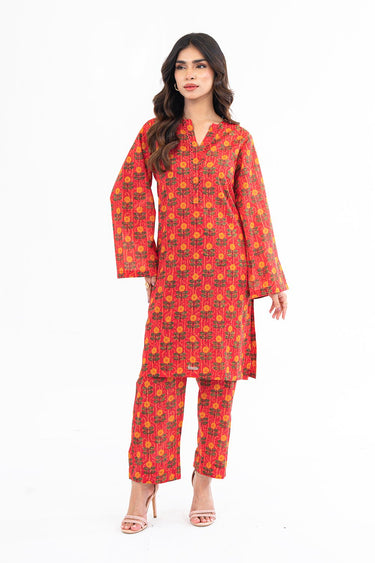 2 Pc Cotton Lawn Printed Stitched Suit - Prime Point Store