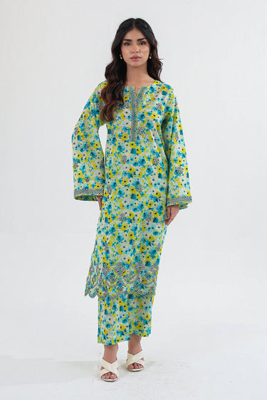 2 Pc Cotton Lawn Printed Stitched Suit - Prime Point Store