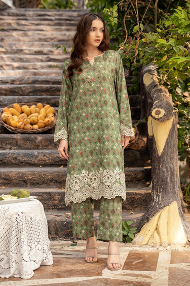 2 Pc Cotton Lawn Printed Stitched Suit - Prime Point Store