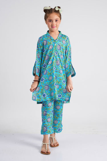 2 Pc Cotton Lawn Printed Suit For Girl - Prime Point Store