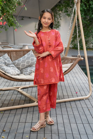 2 Pc Cotton Lawn Printed Suit For Girl - Prime Point Store