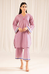 2 Pc Digital Print Cambric Stitched Suit - Prime Point Store