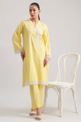 2 Pc Dobby Printed Stitched - Prime Point Store