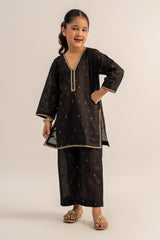 2 Pc Jacquard Suit For Girl - Prime Point Store