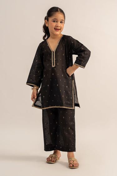 2 Pc Jacquard Suit For Girl - Prime Point Store