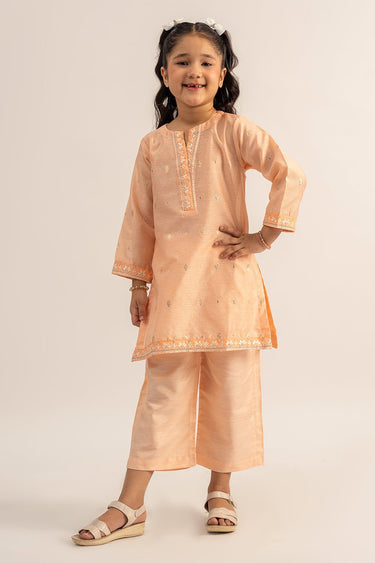 2 Pc Jacquard Suit For Girl - Prime Point Store