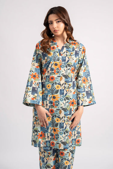 2 Pc Lawn Printed Stitched Suit - Prime Point Store