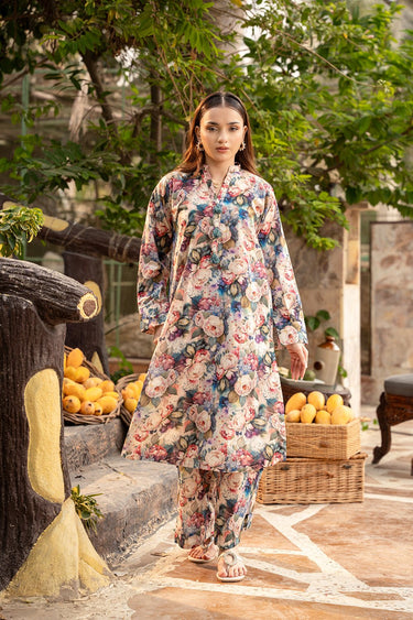 2 Pc Lawn Printed Stitched Suit - Prime Point Store