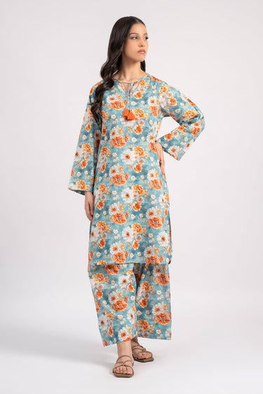 2 Pc Lawn Printed Stitched Suit - Prime Point Store