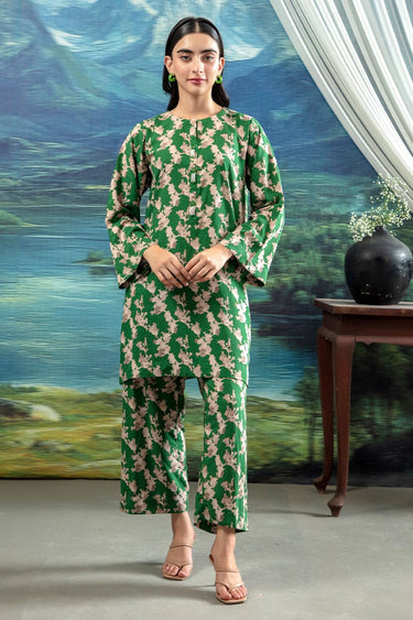 2 Pc Linen Printed Stitched Co - ords - Prime Point Store
