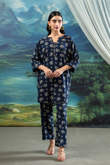 2 Pc Linen Printed Stitched Co - ords - Prime Point Store