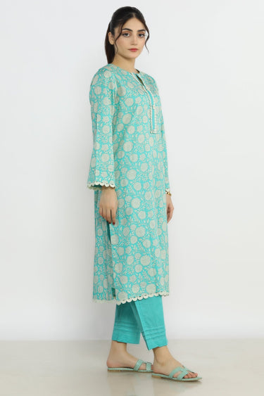 2 Pc Linen Printed Stitched Co - ords - Prime Point Store