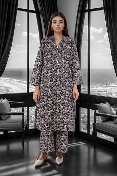 2 Pc Printed Cambric Stitched Co - ords - Prime Point Store