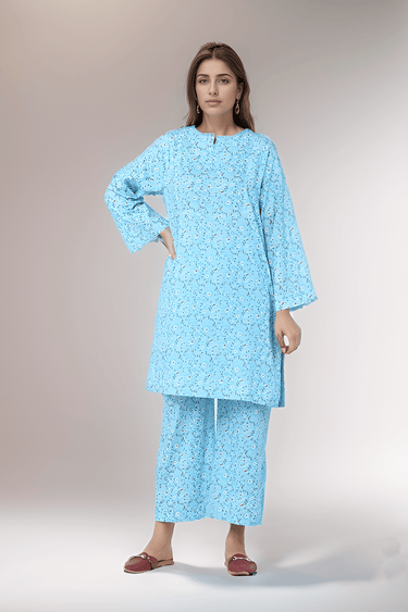 2 Pc Printed Cambric Stitched Co - ords - Prime Point Store