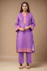 2 Pc Printed Cambric Stitched Co - ords - Prime Point Store