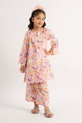 2 Pc Printed Cotton Lawn Suit For Girl - Prime Point Store