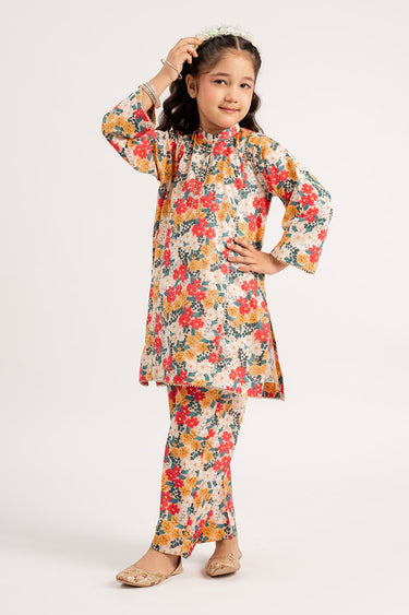 2 Pc Printed Cotton Lawn Suit For Girl - Prime Point Store