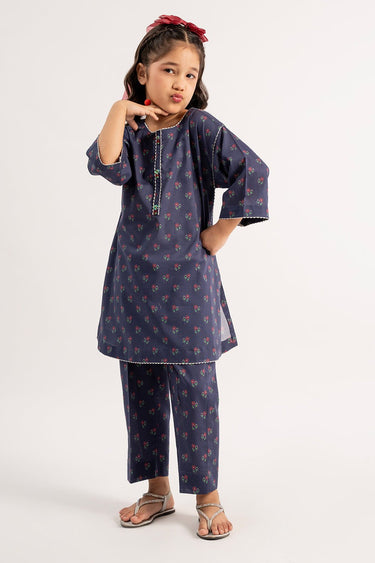 2 Pc Printed Cotton Lawn Suit For Girl - Prime Point Store