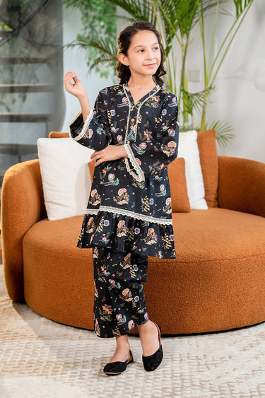 2 Pc Printed Cotton Lawn Suit For Girl - Prime Point Store