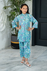 2 Pc Printed Cotton Lawn Suit For Girl - Prime Point Store