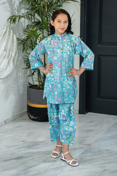 2 Pc Printed Cotton Lawn Suit For Girl - Prime Point Store