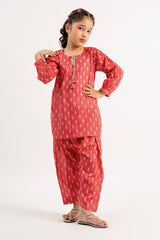 2 Pc Printed Cotton Lawn Suit For Girl - Prime Point Store