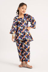 2 Pc Printed Cotton Lawn Suit For Girl - Prime Point Store