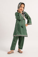 2 Pc Printed Cotton Lawn Suit For Girl - Prime Point Store