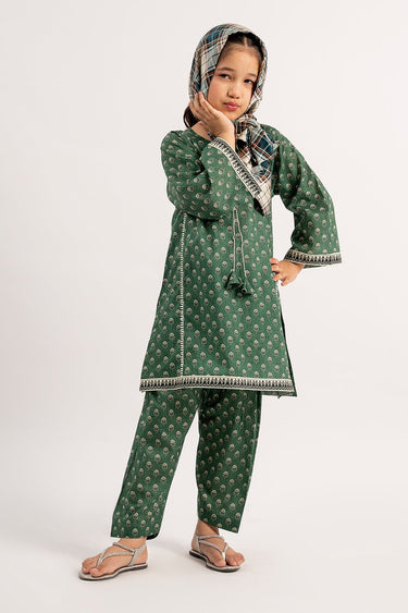2 Pc Printed Cotton Lawn Suit For Girl - Prime Point Store
