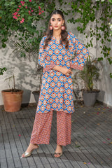 2 Pc Printed Linen Stitched - Prime Point Store