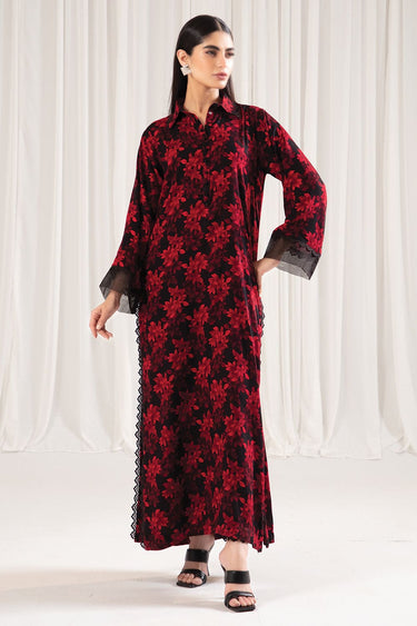 2 Pc Printed Slub Linen Unstitched - Prime Point Store