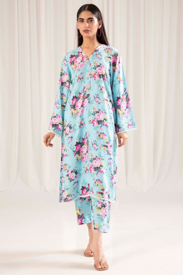 2 Pc Printed Stone Linen Stitched Suit - Prime Point Store