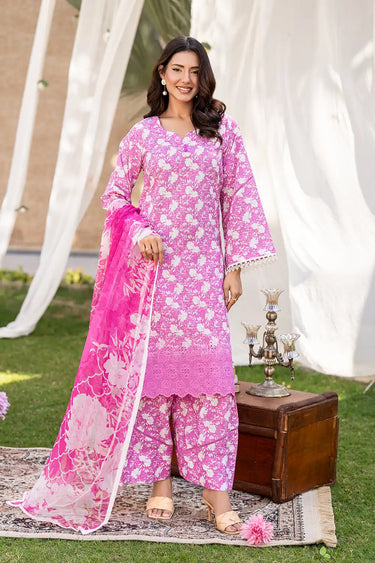 3 Piece - Printed Printkari Suit