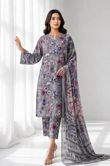 3-PIECE - PRINTED LAWN SUIT