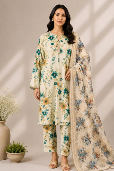 3-PIECE - PRINTED LAWN SUIT