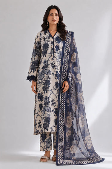 3 Piece - Printed Lawn Suit