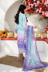 3 Pc Printed Embroidered Raw Silk Unstitched Suit - Prime Point Store