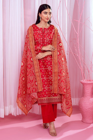 3 Pc Printed Lawn Unstitched - Prime Point Store