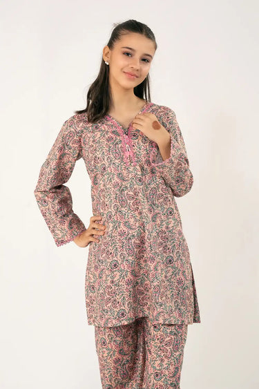 2 Piece - Printed Cotton Lawn Suit