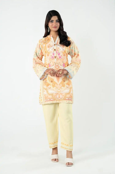 2 Piece - Printed Arabic Lawn Suit