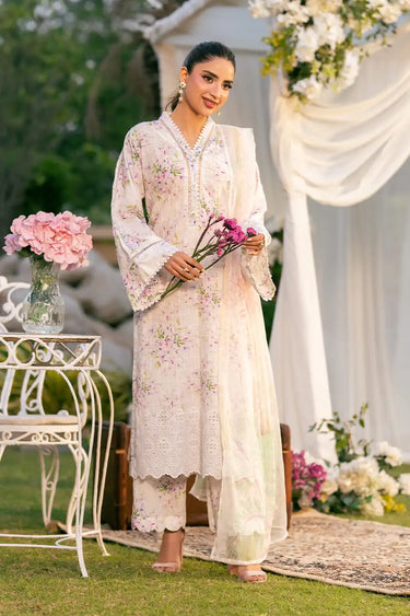 3 Piece - Embroidered Printkari Suit