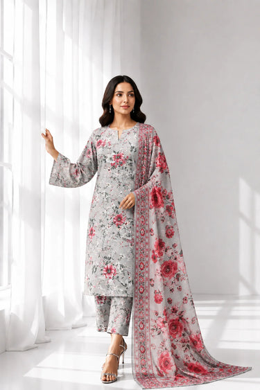 3-PIECE - PRINTED LAWN SUIT