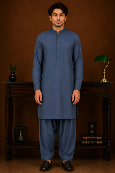 Wash & Wear Suit - Teal Blue