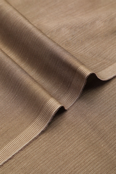 Cotton Brown Unstitched Suit