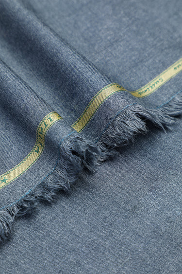 Cotton Grey Unstitched Suit For Men